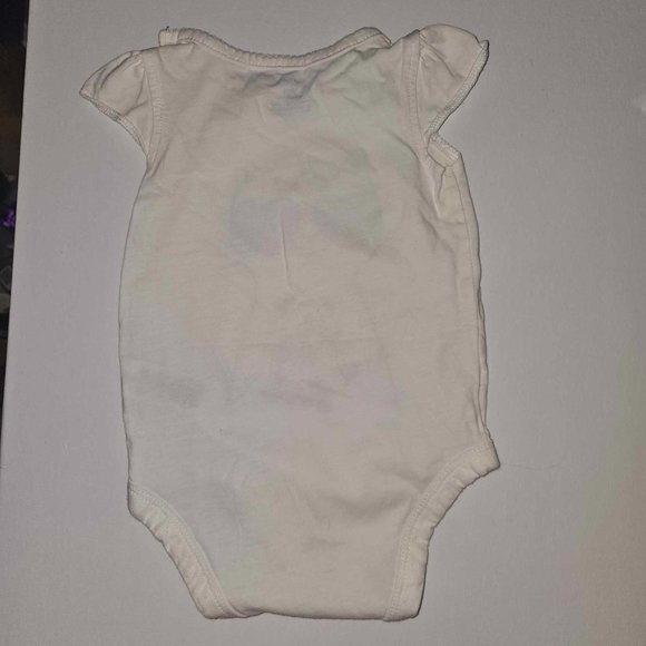 5/20 Carter's 9 months Toddler Love Glasses White Cotton Onesie Romper Bodysuit - Picture 2 of 2